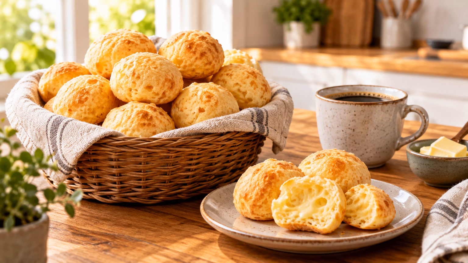 Pão de queijo com 4 ingredientes: fácil, cremoso e pronto em minutos